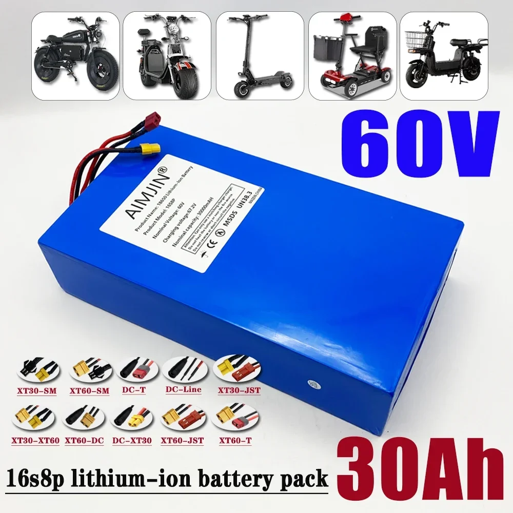 Akumulator litowy o dużej mocy – 60V 30Ah Electric Scooter Battery recenzja i cena